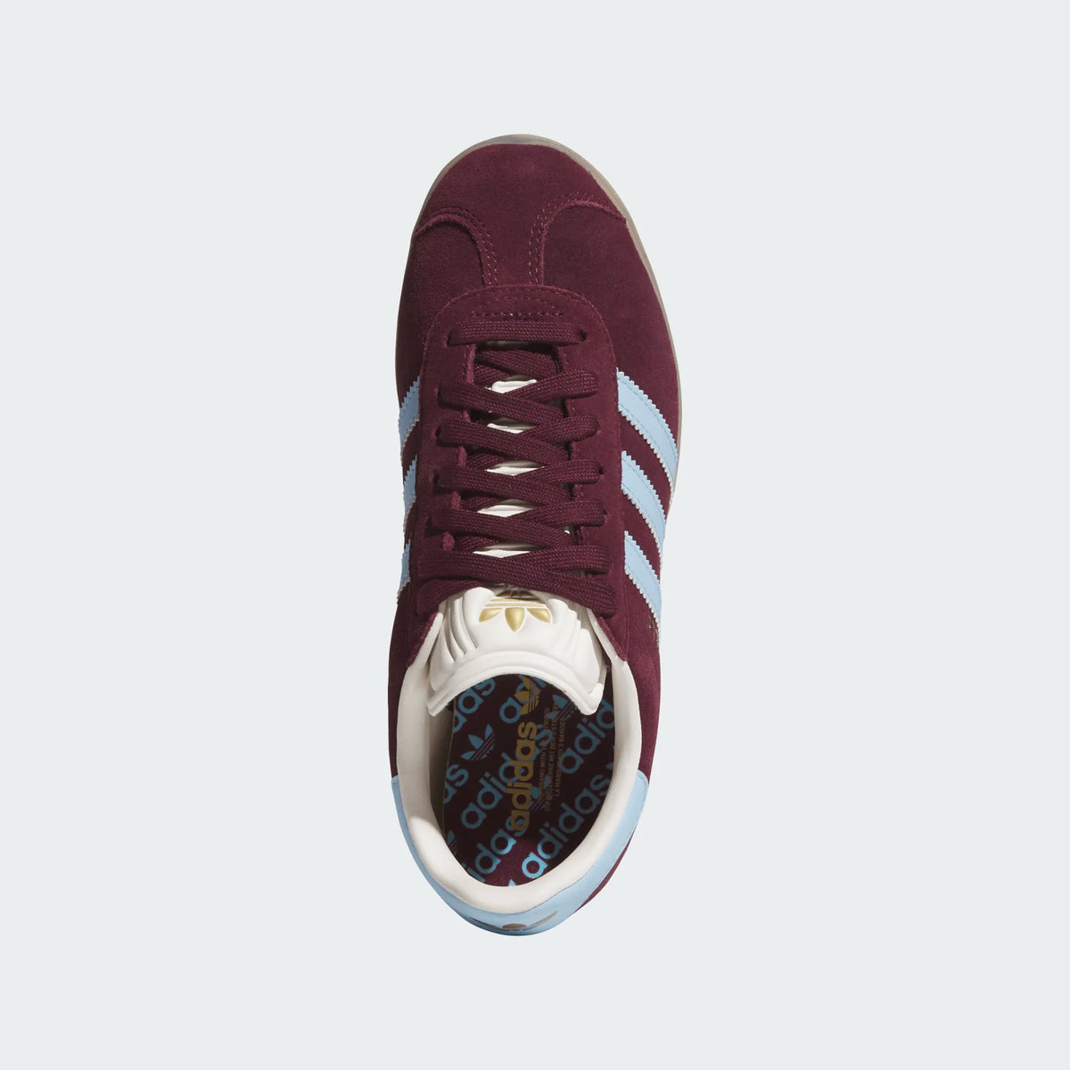 Adidas Gazelle Maroon Blue Sky Spikeless Golf Shoe
