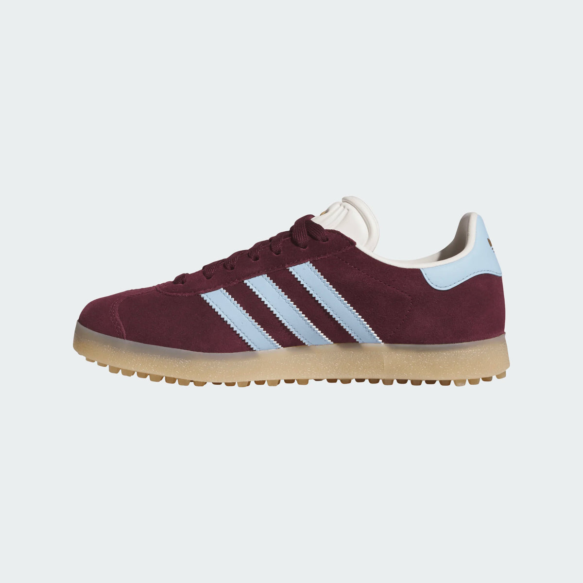 Adidas Gazelle Maroon Blue Sky Spikeless Golf Shoe