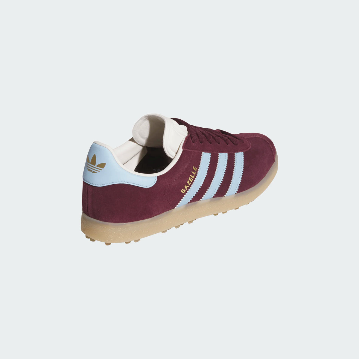Adidas Gazelle Maroon Blue Sky Spikeless Golf Shoe