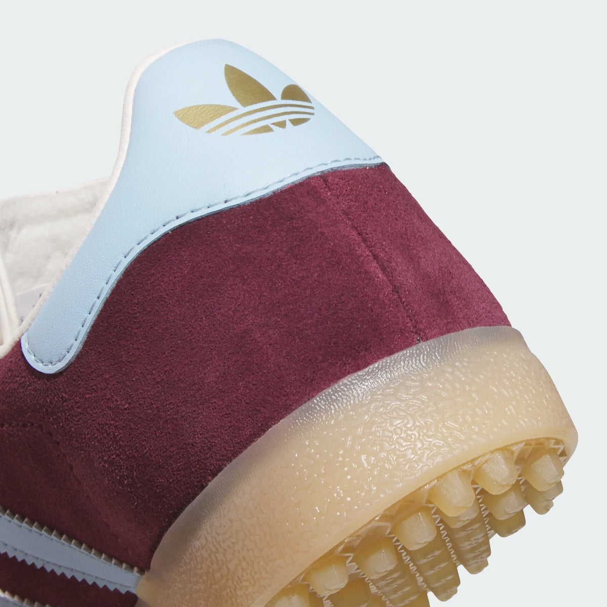 Adidas Gazelle Maroon Blue Sky Spikeless Golf Shoe