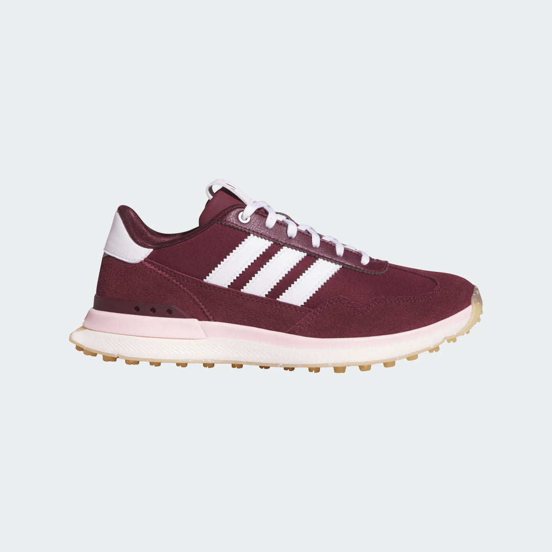 Adidas S2G 26 Textile Maroon/Pink Spikeless Golf Shoe 