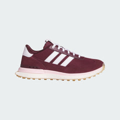 Adidas S2G 26 Textile Maroon/Pink Spikeless Golf Shoe 