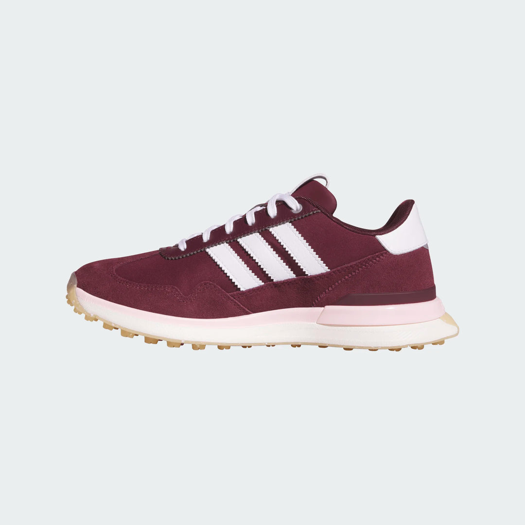 Adidas S2G 26 Textile Maroon/Pink Spikeless Golf Shoe 