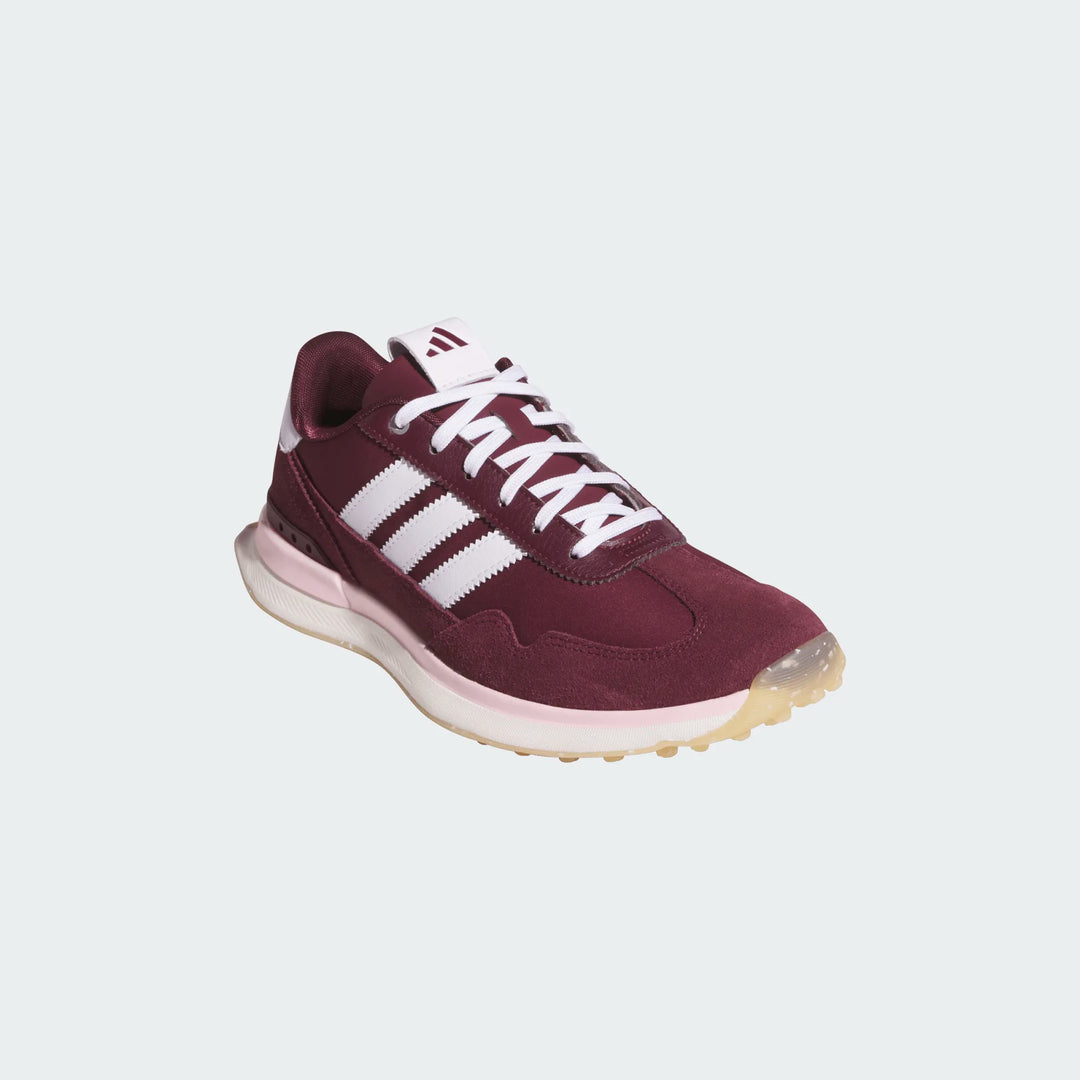 Adidas S2G 26 Textile Maroon/Pink Spikeless Golf Shoe 