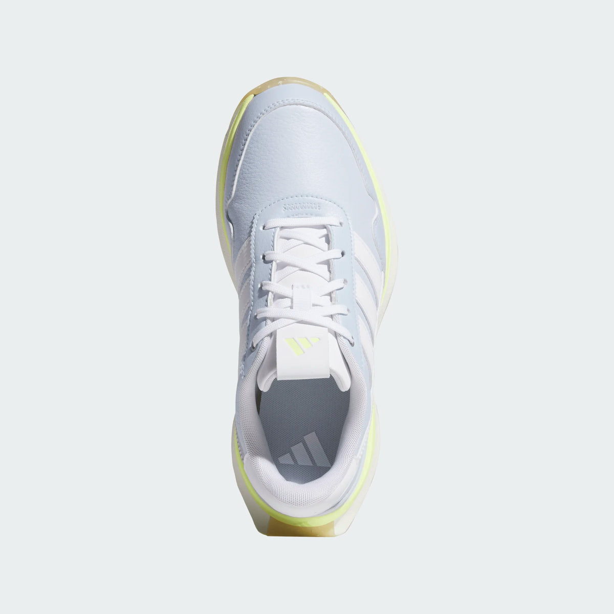Adidas S2G 26 Leather Crystal Sky/Frozen Lemon Spikeless Golf Shoe