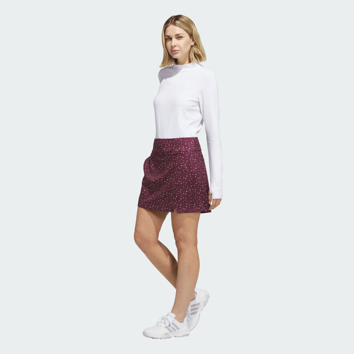 Adidas Ultimate365 Floral Maroon Wrap Skort [AW26]