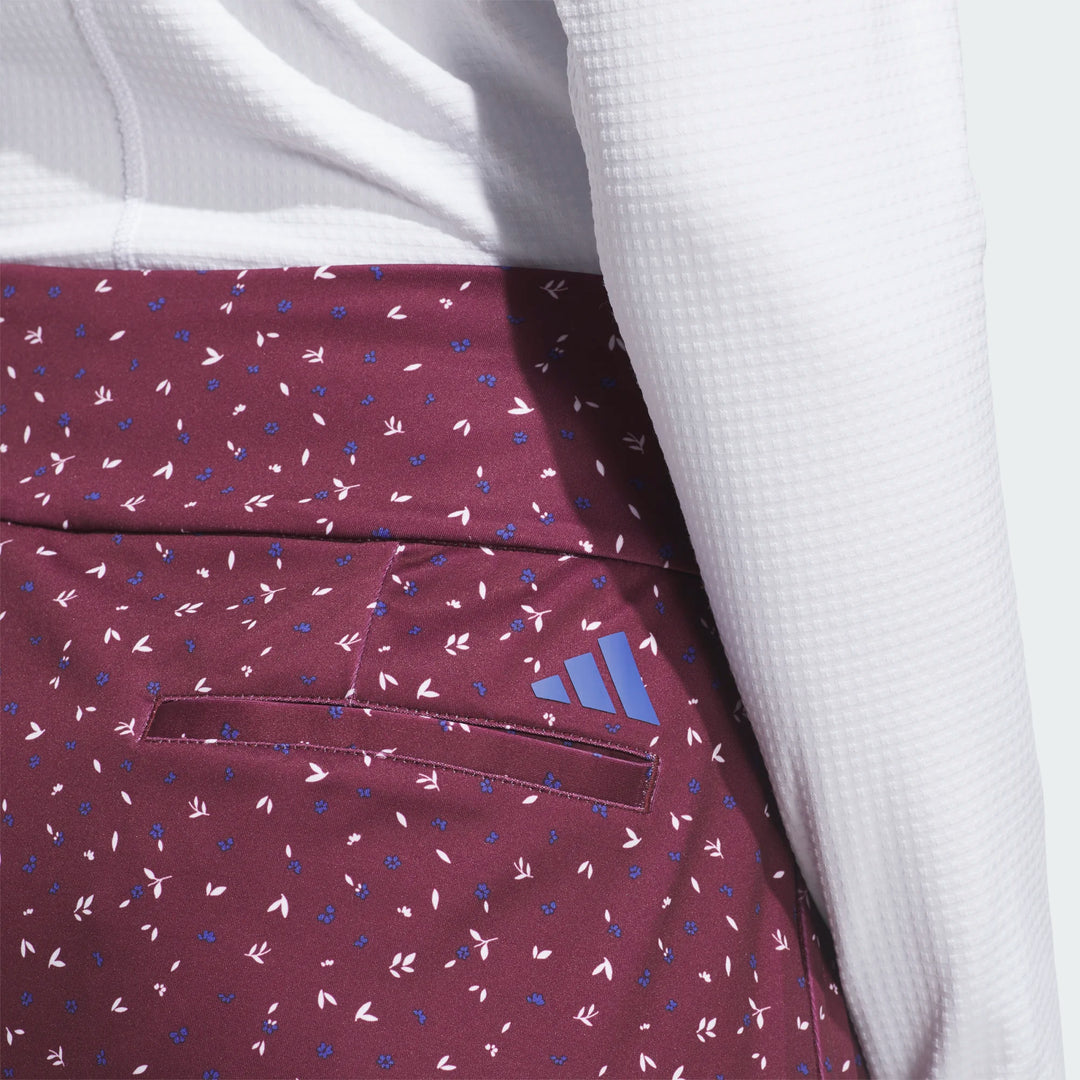 Adidas Ultimate365 Floral Maroon Wrap Skort [AW26]