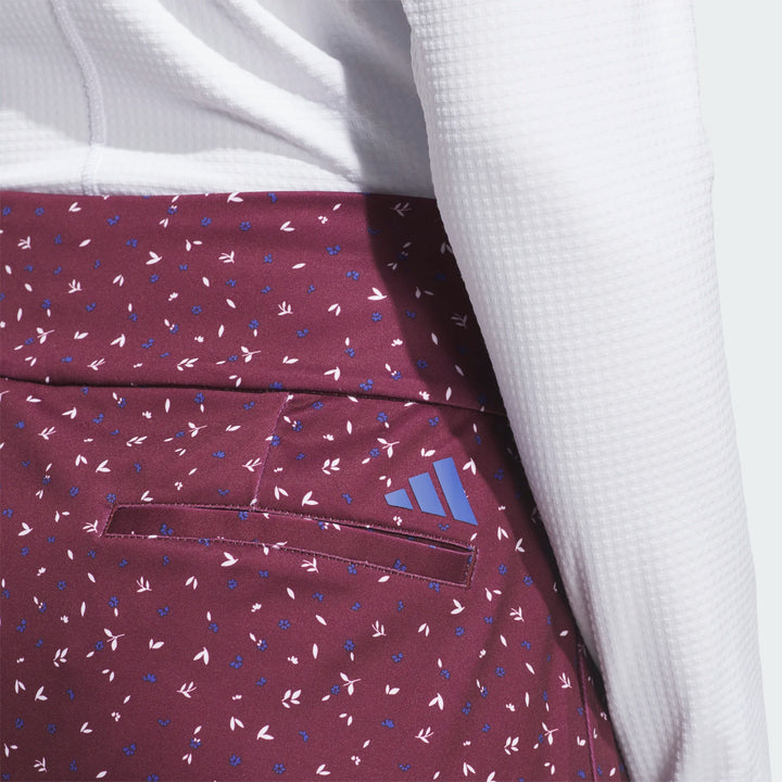 Adidas Ultimate365 Floral Maroon Wrap Skort [AW26]