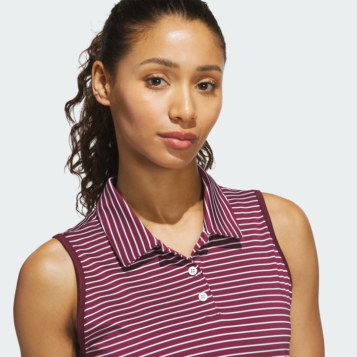 Adidas Performance Stripe Sleeveless Polo [AW26]