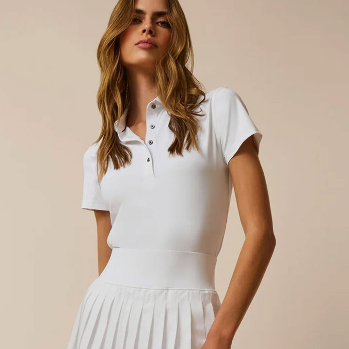Greyson Scarlet Short Sleeve Polo