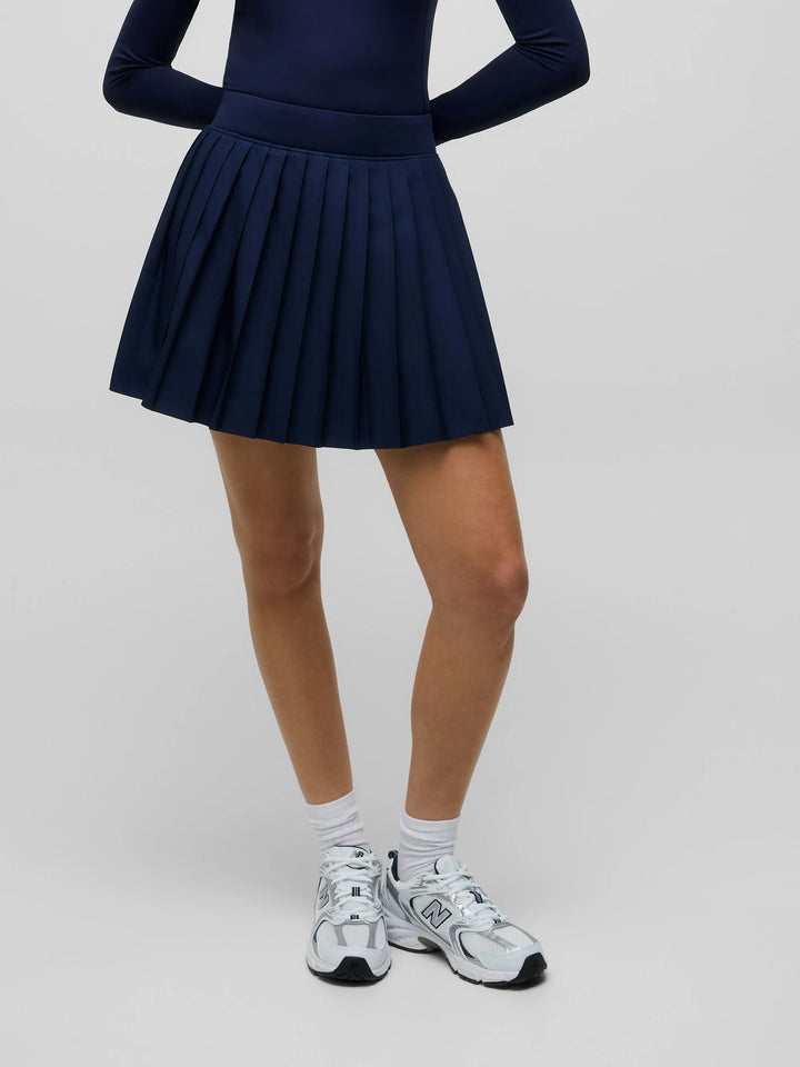 Greyson Leo Maltese Blue Pleated 15” Skort