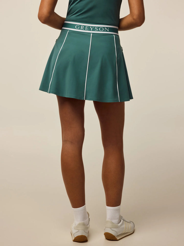 Greyson Phoenix Luxe Flare Marsh Green Skort
