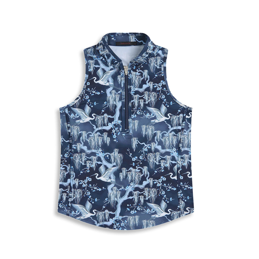 Greyson Shadow Flight Sleeveless Vesta Mock
