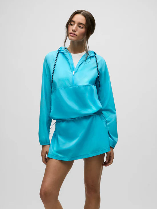 Greyson Wind Half-Zip Marina Blue Drawcord Jacket