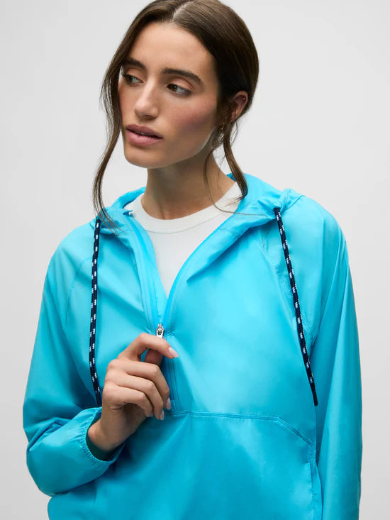 Greyson Wind Half-Zip Marina Blue Drawcord Jacket