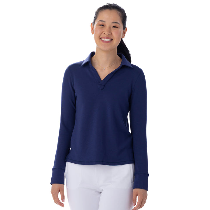 BelynKey Bliss Knit Washed Ink Polo