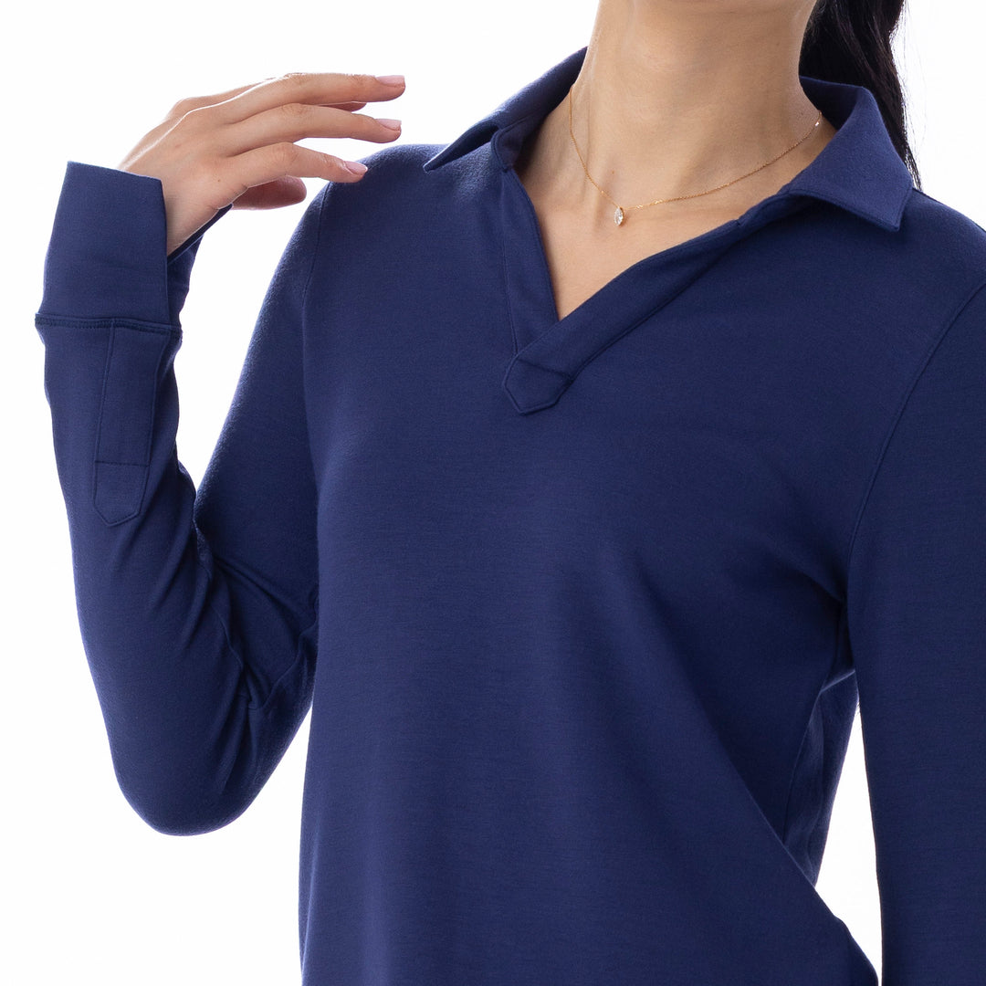 BelynKey Bliss Knit Washed Ink Polo