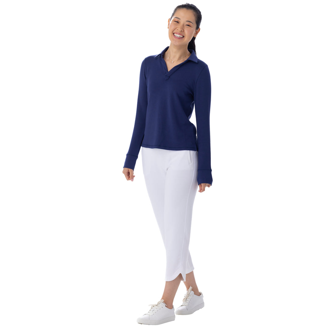 BelynKey Bliss Knit Washed Ink Polo