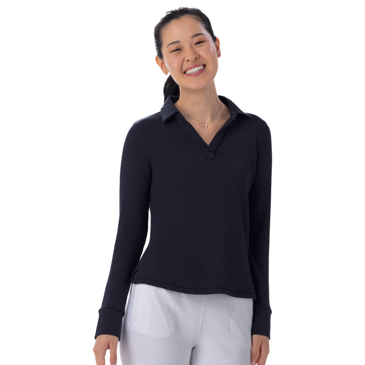 BelynKey Bliss Knit Washed Onyx Polo