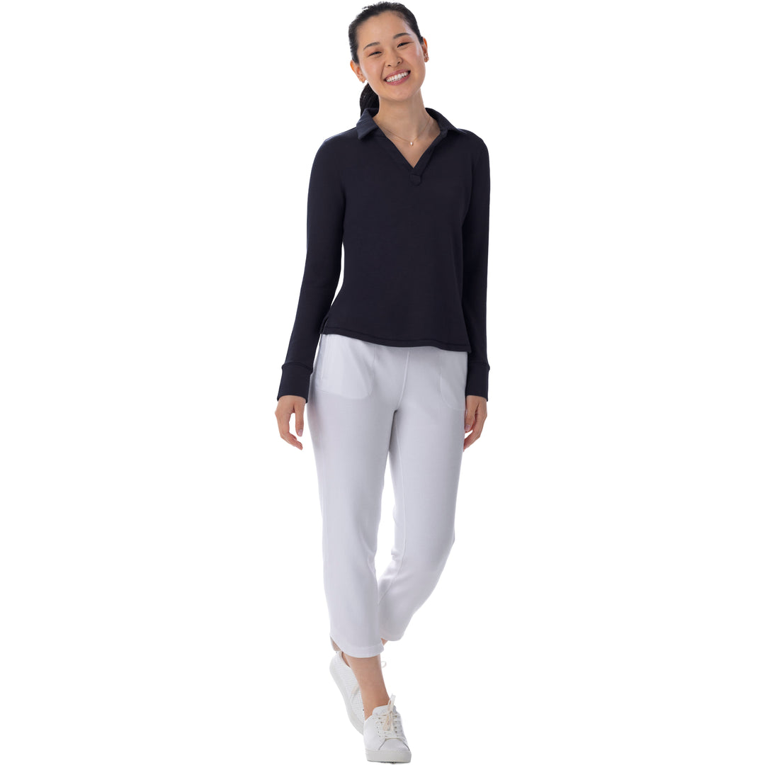 BelynKey Bliss Knit Washed Onyx Polo