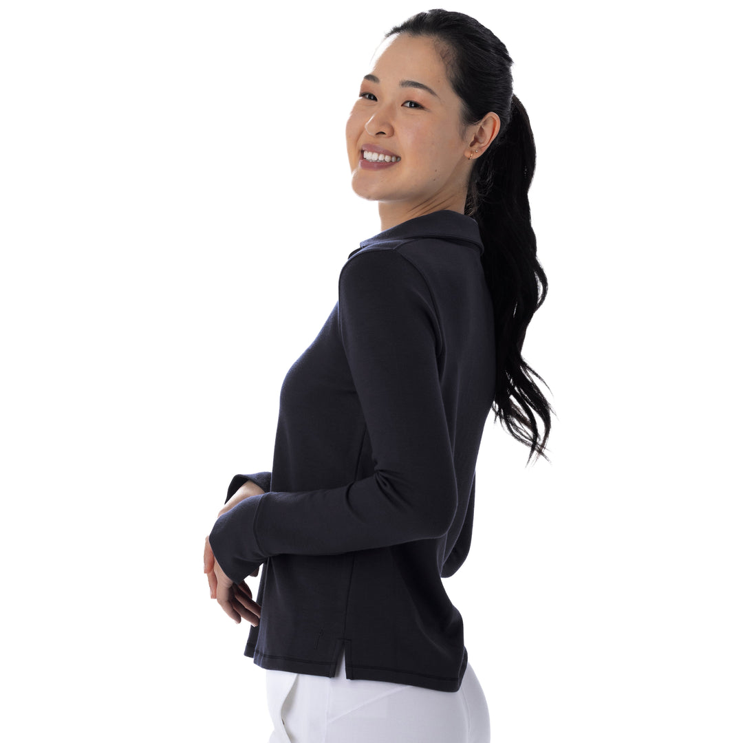 BelynKey Bliss Knit Washed Onyx Polo