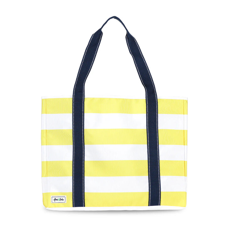 Ame &amp; Lulu Classic Sun &amp; Sea Stripe Nylon Tote