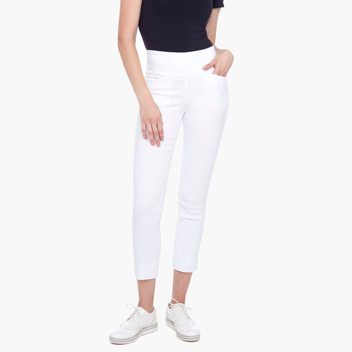 Swing Control Jacquard 28" Cameo Ankle Pant