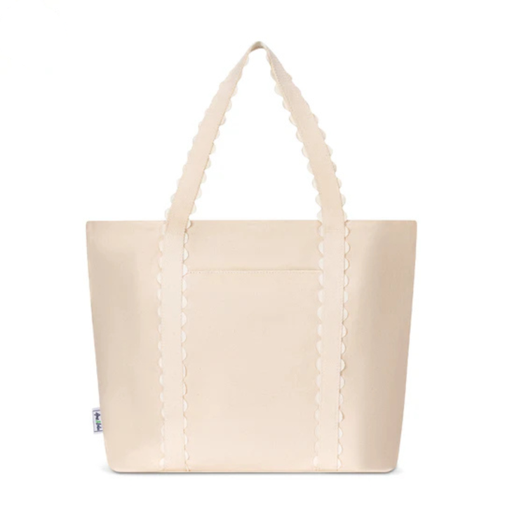 Ame &amp; Lulu Nantucket Canvas Scallop Beach Tote
