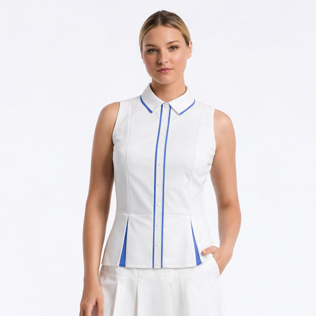 Original Penguin Peplum Blocked Polo