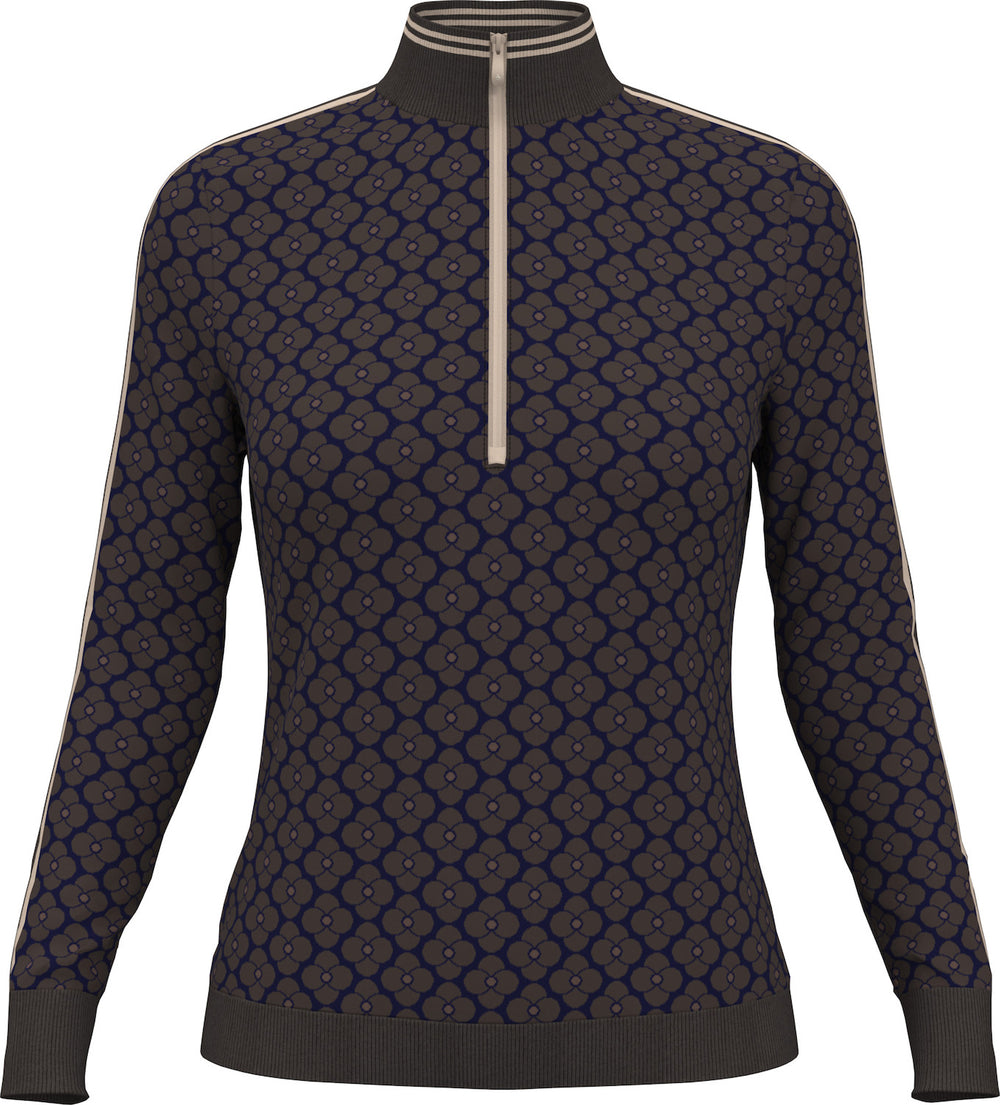 Original Penguin Chocolate Torte 1/4 Zip Sweater [SF26]
