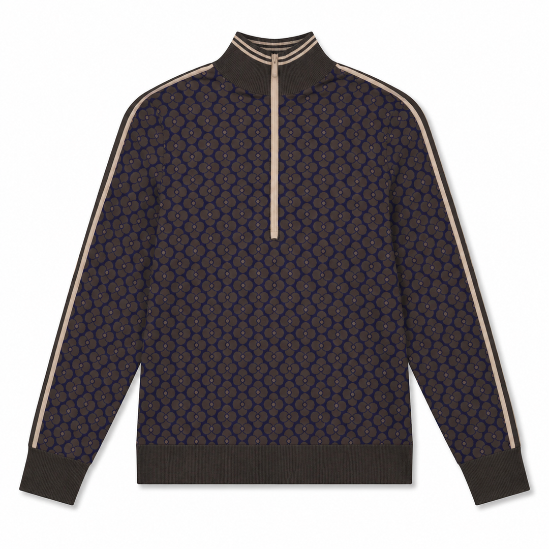 Original Penguin Chocolate Torte 1/4 Zip Sweater [SF26]