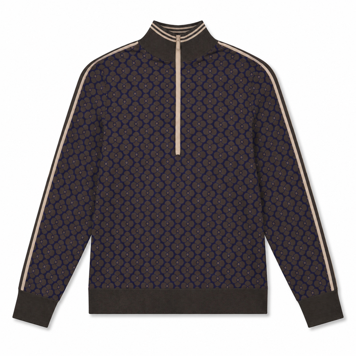 Original Penguin Chocolate Torte 1/4 Zip Sweater [SF26]