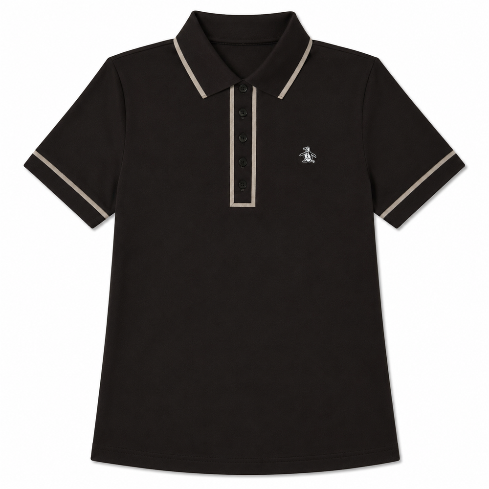 Chocolate Torte Original Penguin Veronica Short Sleeve Pique Polo
