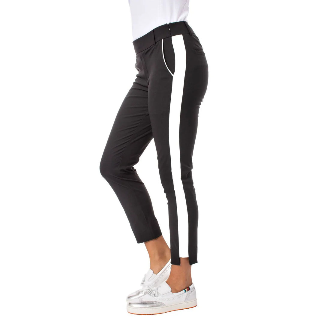 Golftini Flirtini Black/White Stretch Ankle Pant