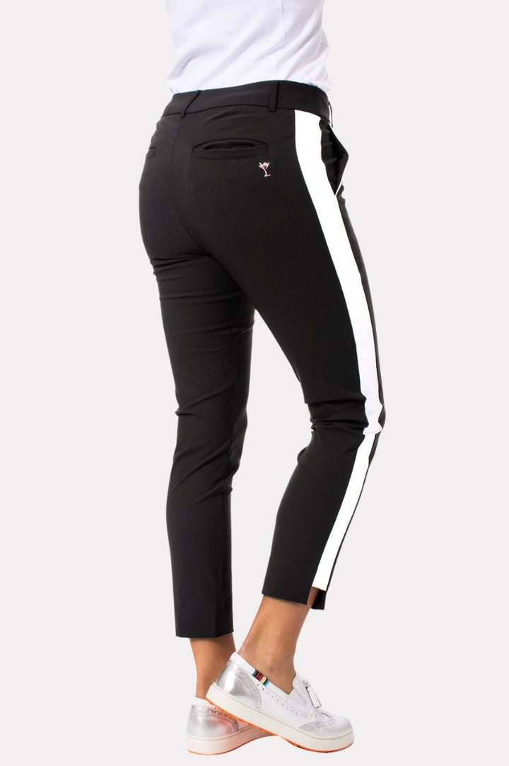 Golftini Flirtini Black/White Stretch Ankle Pant
