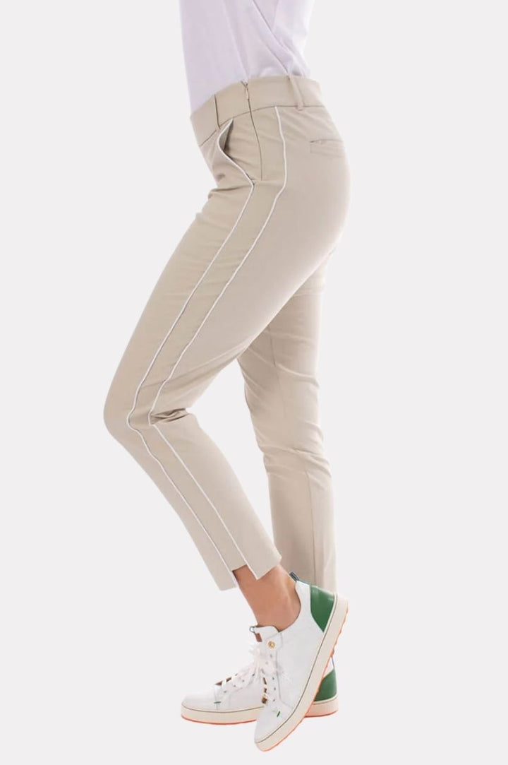 Golftini Khaki Stretch Ankle Pant