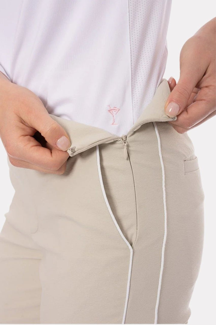 Golftini Khaki Stretch Ankle Pant