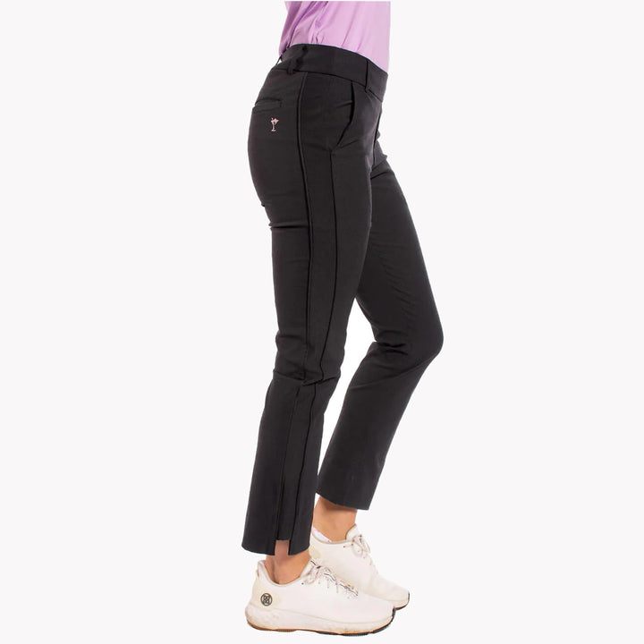 Golftini 27" Black/Black Ankle Pant