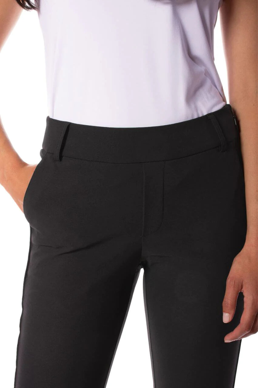 Golftini 27" Black/Black Ankle Pant