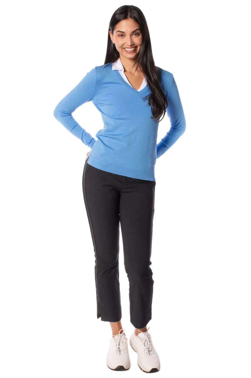 Golftini 27" Black/Black Ankle Pant