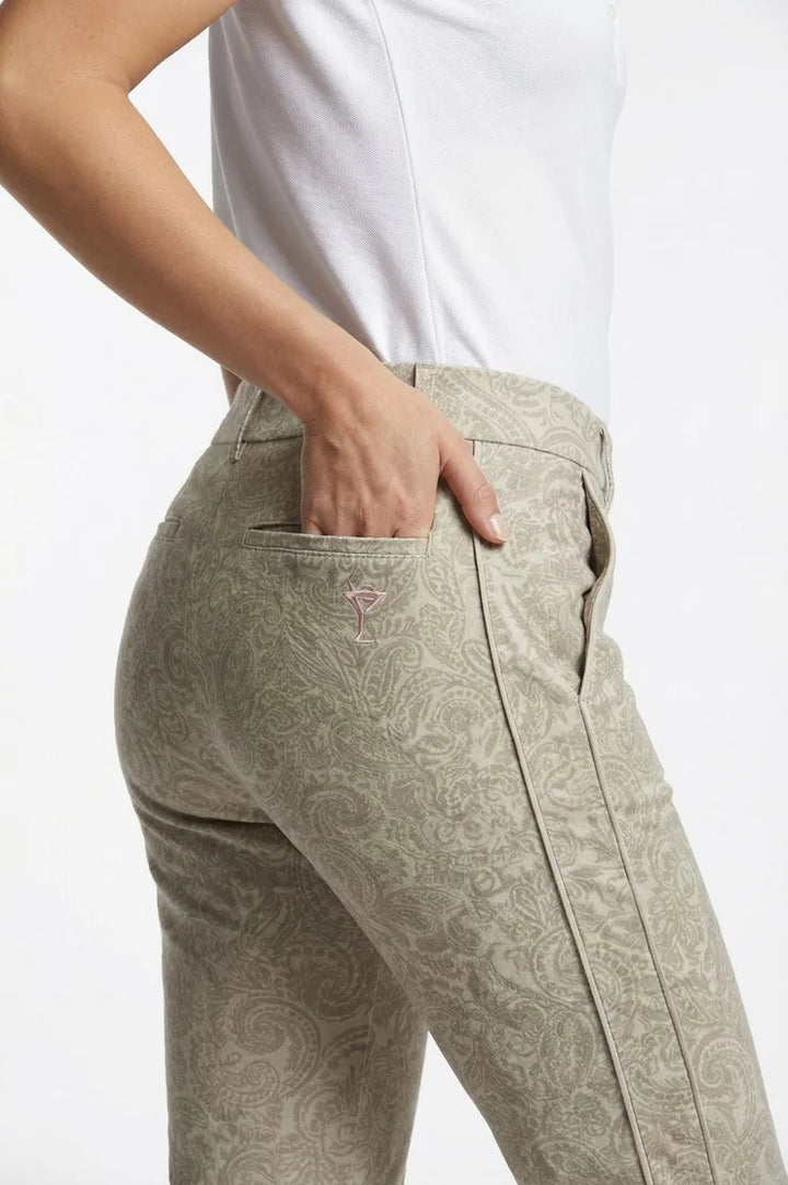 Golftini 27" Turbo Chic Khaki Ankle Pant