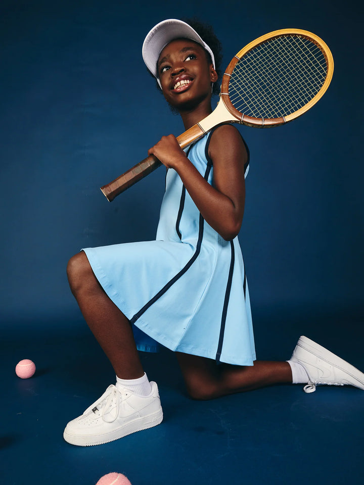 GARB Girls Paige Light Blue Golf Dress
