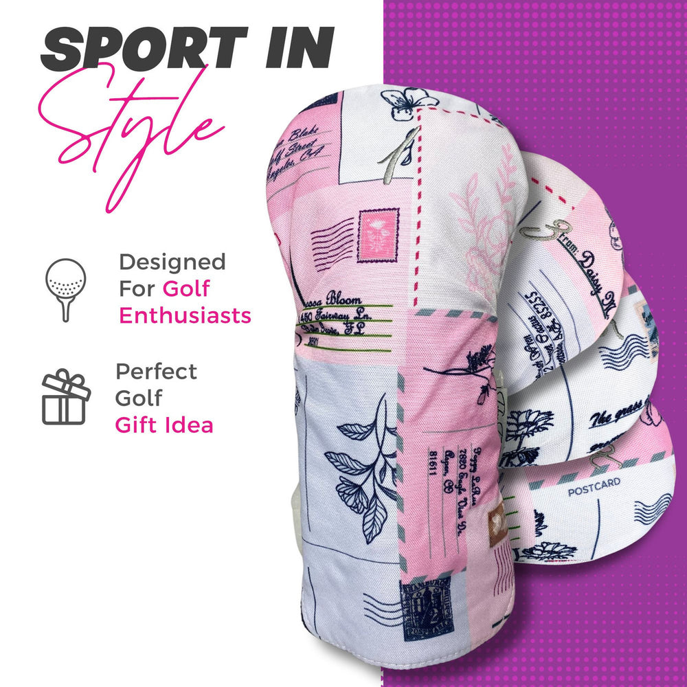 Taboo Fashions Love Notes Pink 4-Pack Headcover Set