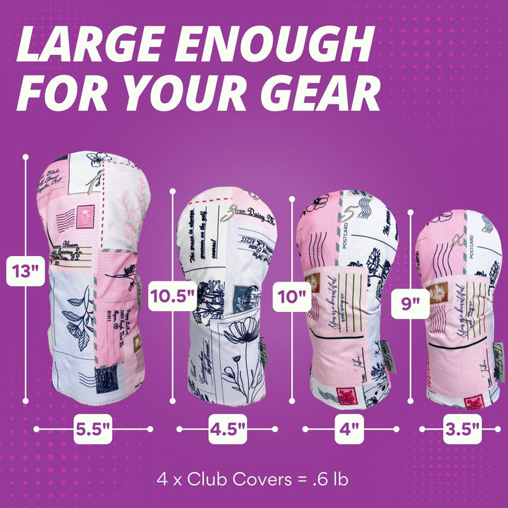 Taboo Fashions Love Notes Pink 4-Pack Headcover Set