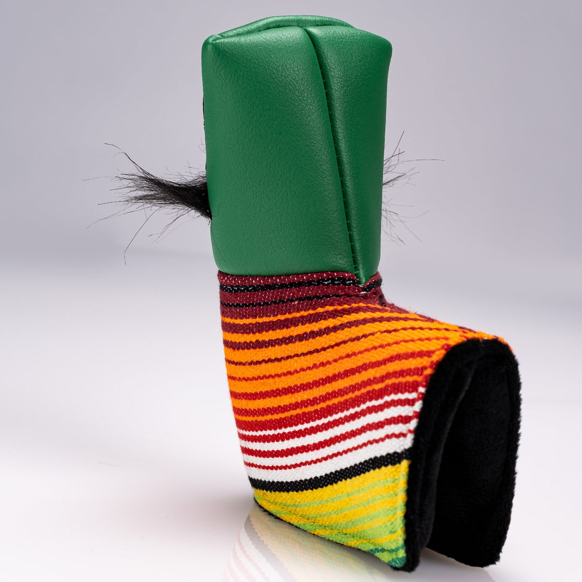 Pins & Aces Mustache Sugar Skull - Blade Putter Cover Green