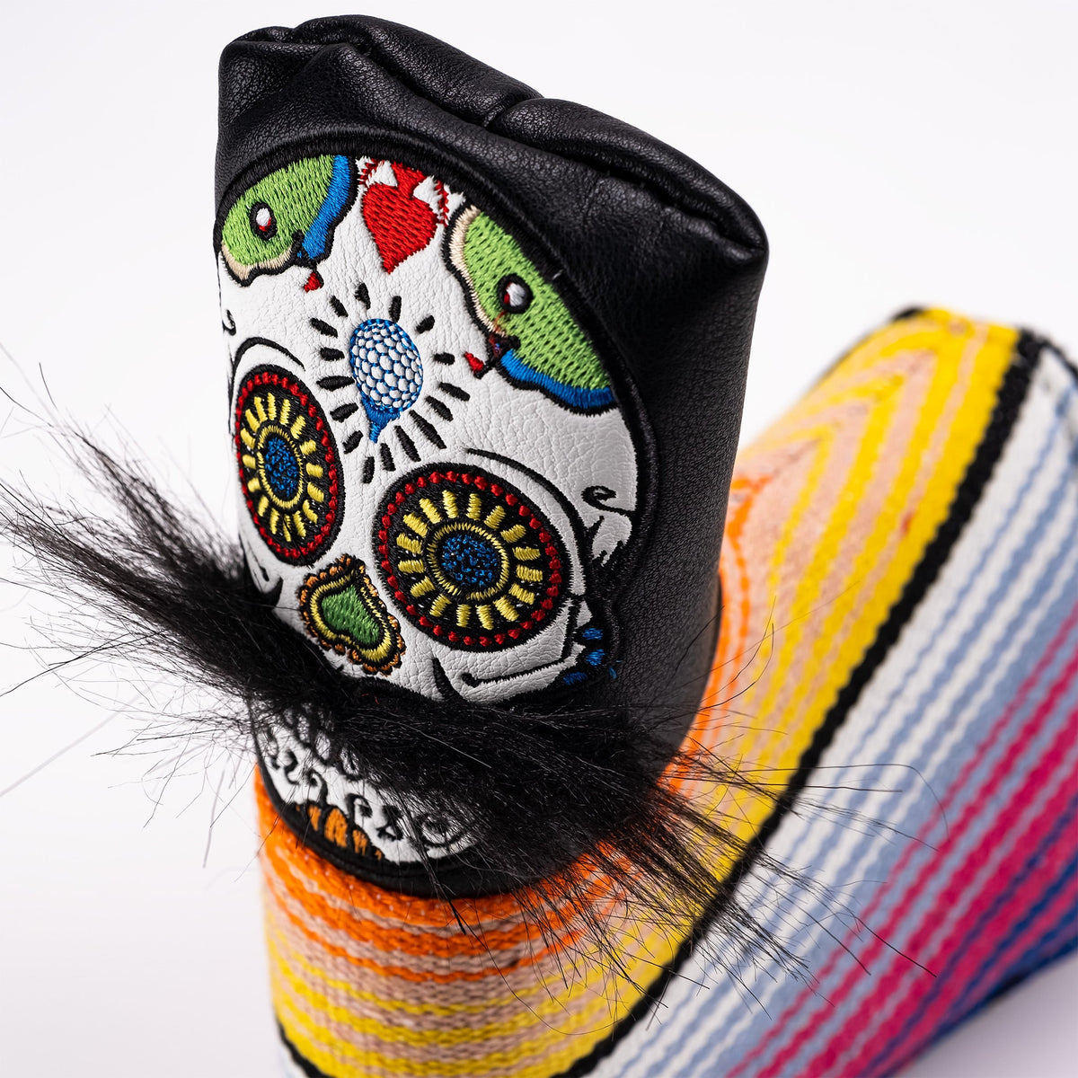 Pins & Aces Mustache Sugar Skull Headcovers [Various]