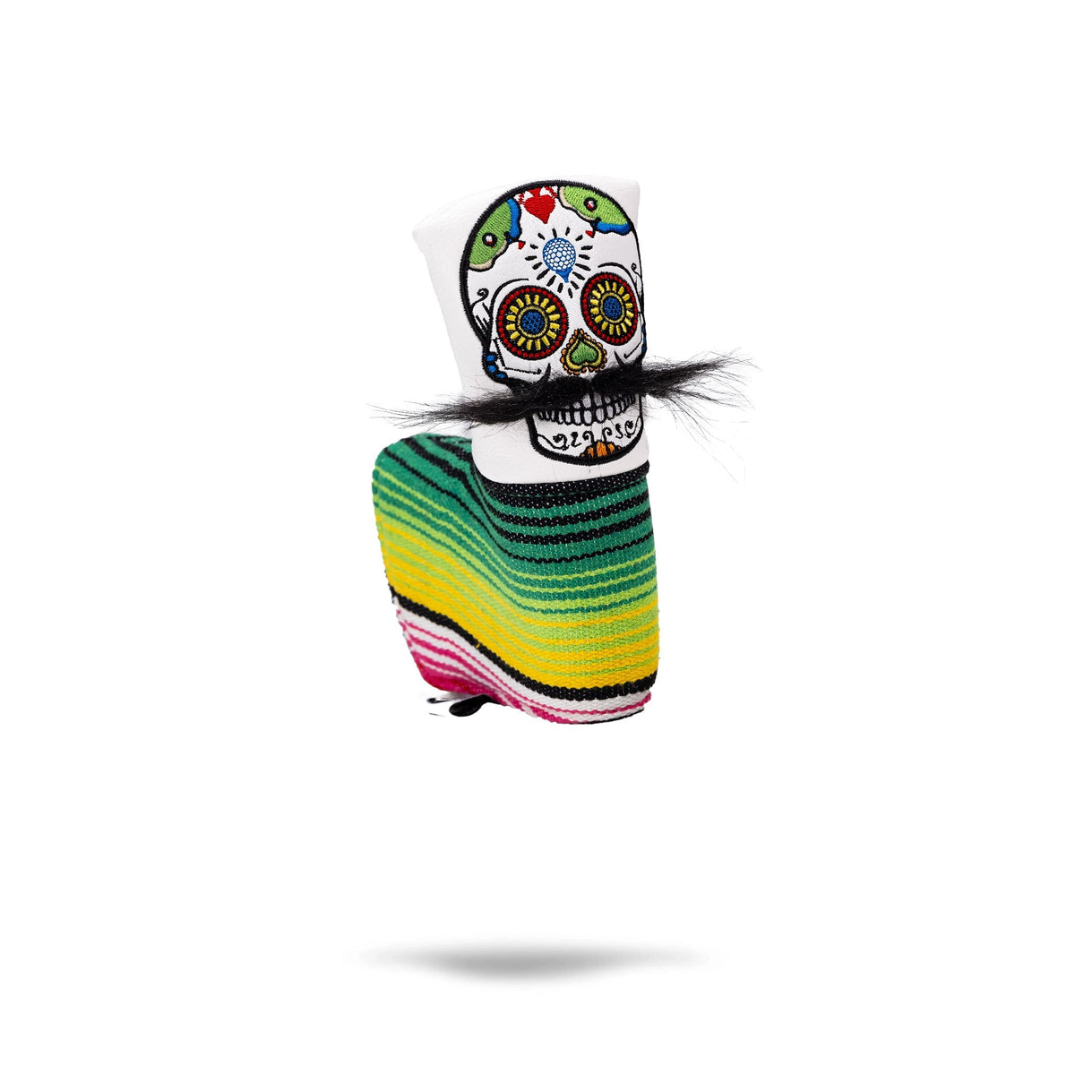 Pins & Aces Mustache Sugar Skull Headcovers [Various]