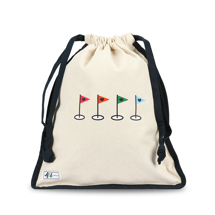 Ame &amp; Lulu Canvas Raleigh Drawstring Shoe Bag