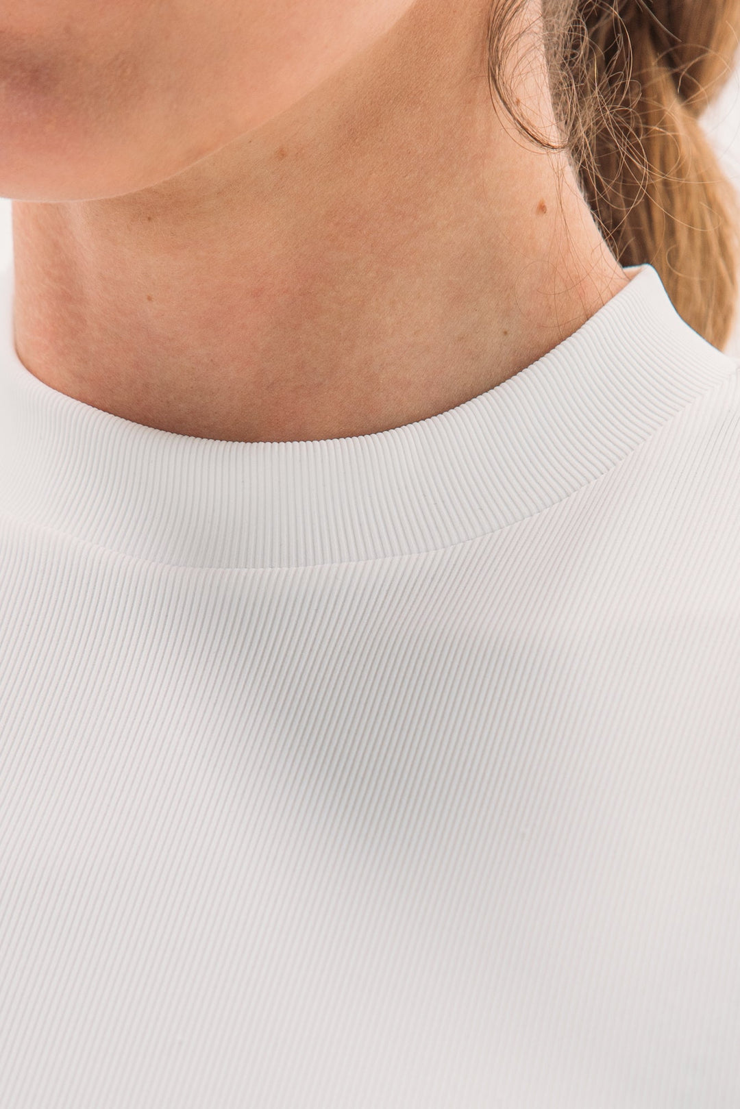 Foray Golf Rib Sleeveless Mock Neck Top