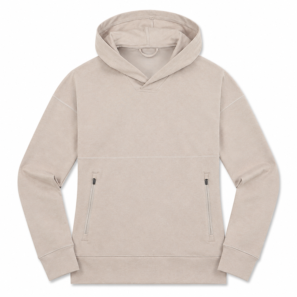 Taupe Sunice Aerosoft Eve Hoodie with Pockets